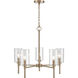 Chastine 5 Light 22 inch Modern Gold Chandelier Ceiling Light